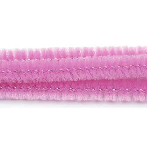 Chenille Stems - 6mm - Hot Pink - 25 pieces