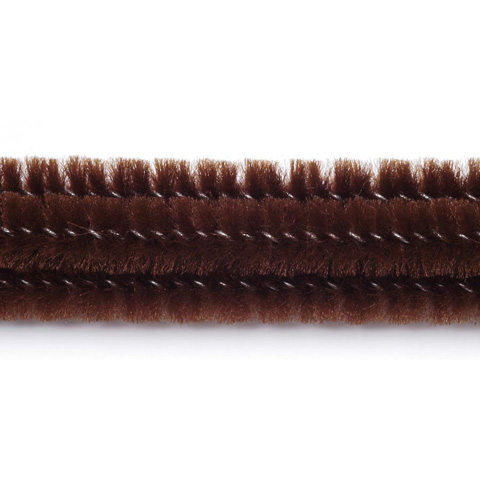 Chenille Stems - 6mm - Brown - 25 pieces