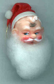 2 in. - Vintage -  Santa Head