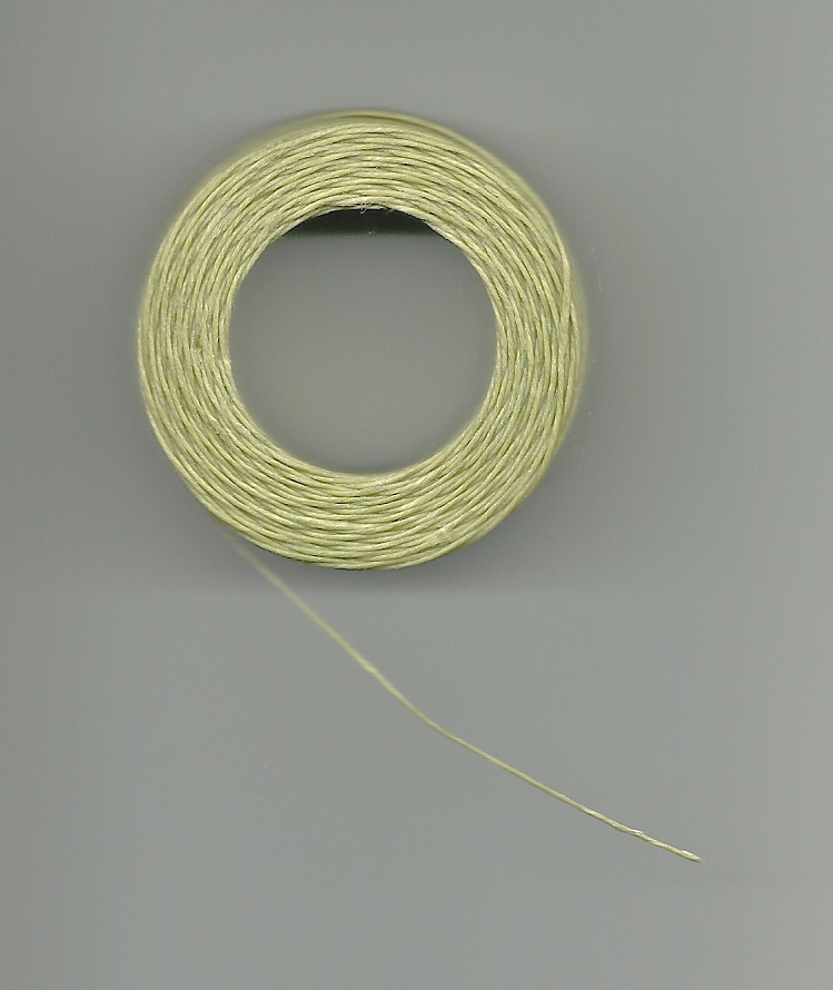 Waxed Linen Cord - Olive - 50 yards