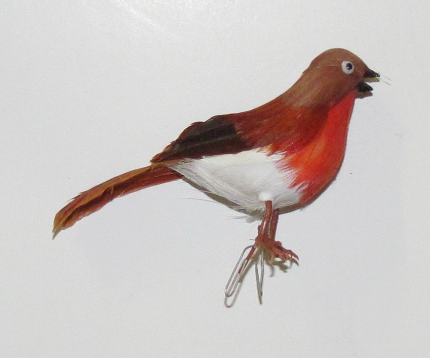Feathered Robin - 4 inch - 12 pieces
